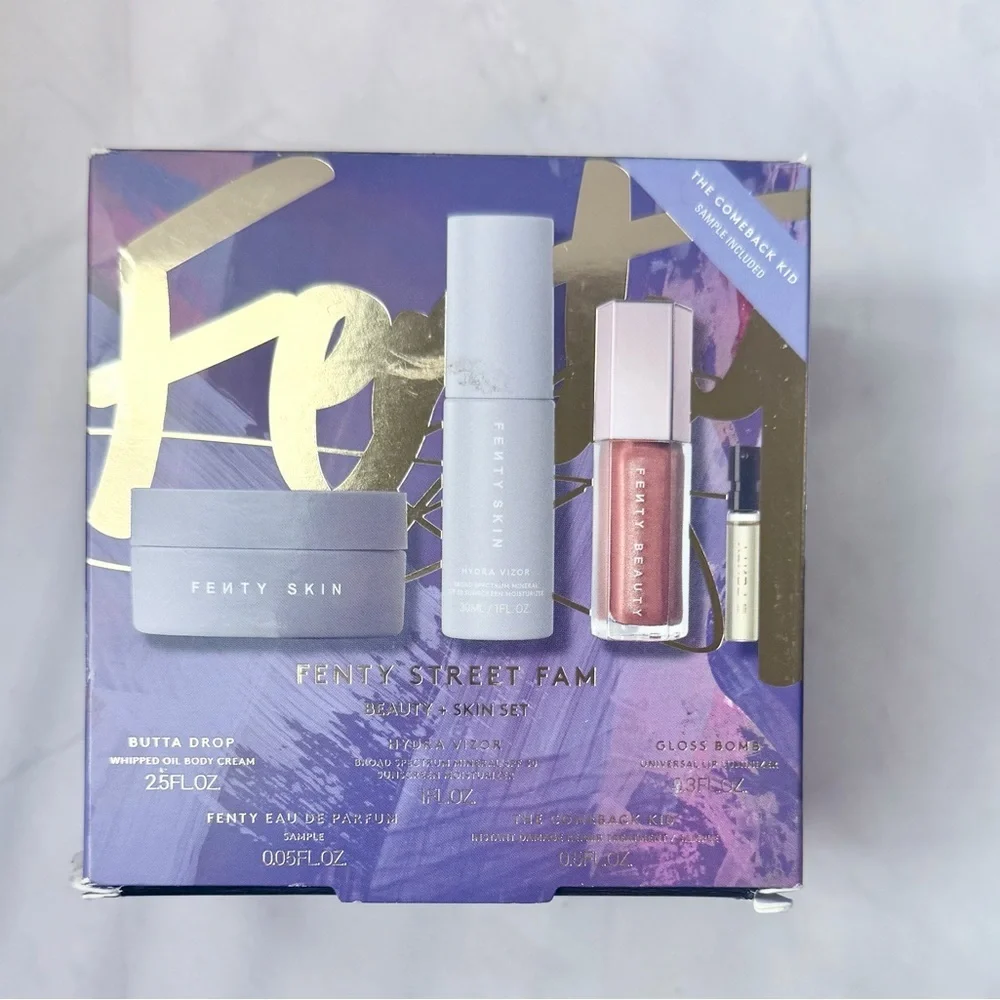 Fenty Street Fam Set | Gloss Bomb Fenty Glow + Hydra Vizor